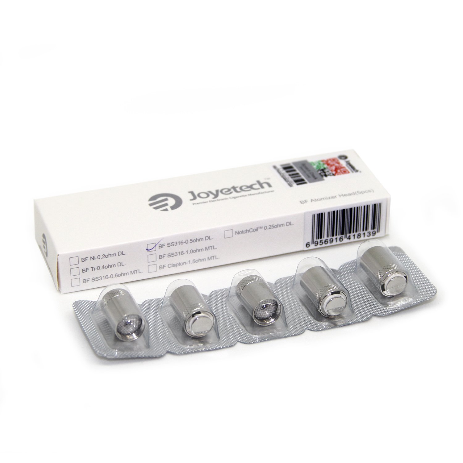 Joyetech Cubis BF Sub Ohm Coils - 0.5 Ohm Stainless Steel SS316 (5X Pack)