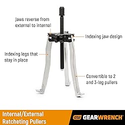 GEARWRENCH 2 or 3 Jaw Internal/External Ratcheting