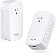 TP-Link AV1200 Powerline Adapter, Gigabit w/ Power Outlet Pass-through, Up to 1200Mbps (TL-PA8010P KIT)