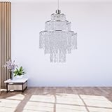 Giggi 3-Tier Clear Chandelier Light Shade 32cm Dia 42cm H view 6