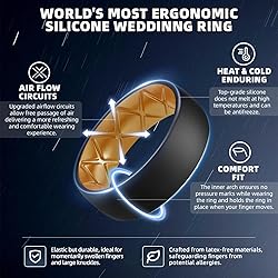 Egnaro Silicone Ring Men 1/4/6/7 Multipack of
