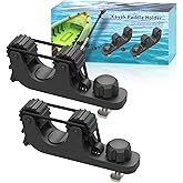 Huntury Kayak Paddle Holder, Save Kayak Track Space, Fishing Net, Fishing Poles Holder for Fishing, Track Mount Accessories