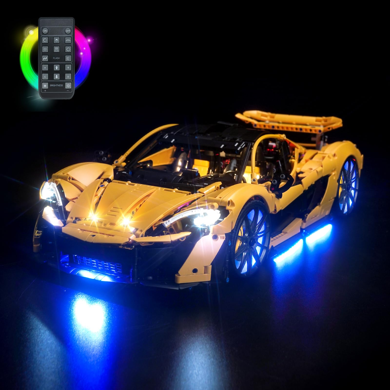 Remote Control Light Kit Compatible with Lego Technic McLaren P1 (No Model), Led Light Set for 42172 McLaren P1 Creative Toys — image 1
