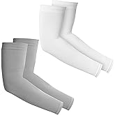 Tough Outdoors UV Arm Sleeves for Men Women - Sun Protection Sleeves - Compression Golf Baseball Cooling Tattoo Arm Sleeve