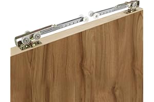 ACEPLANET 2 Pack Bi-Direction Pocket Door Soft Close/Open Hanger Fits Johnson Part #1062 Replacement Kit, 1" Nylon Ball Bearing, 1-1/4" C.T.C, Min. 1" Thick Doors, 165lbs Capacity