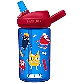 CamelBak Eddy+ Kids Bite Valve Straw Tritan Renew Water Bottle | Kids, with Tritan Renew