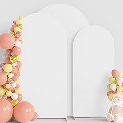 Wokceer Wedding Arch Cover (8FT, 7.2FT, 6.6FT) Set