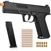 MR920 Toy Gun, Soft Bullet Gun for Boys, Empty Shell Ejecting Toy Gun Pistol, Christmas Birthday Gifts for Boys & Girls Age 8+ (Black)