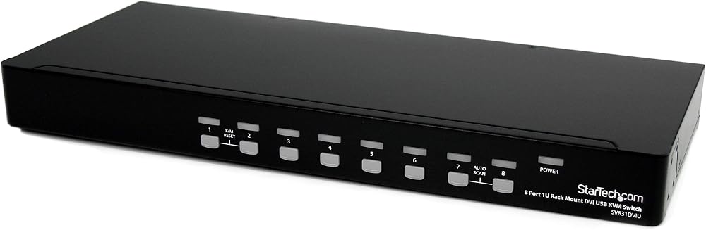 StarTech SV831DVIU 8 Port DVI HDMI USB KVM Switch 1920x1200 Rackmount