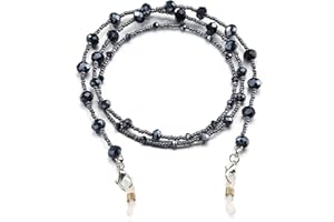 humlbird Eyeglass Chain for Women Stylish Mask Lanyard Natural Crystal Mask Chain Eye Glasses Holder Strap