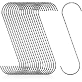 Shimeyao 50 Pcs 6 Inch Powder Coating S Hooks Large S Hooks for Hanging, Vinyl Coated Heavy Duty Hanger for Hanging Jeans Plants Jewelry Pot Pan Cups Towels