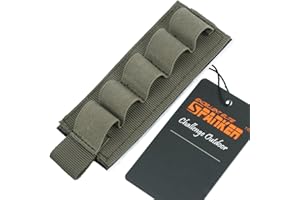 Excellent Elite Spanker Tactical Nylon 5 Round Shotgun Bullet Shell Holder Elastic 12 Gauge Shotshell Holder Ammo Pouch for R