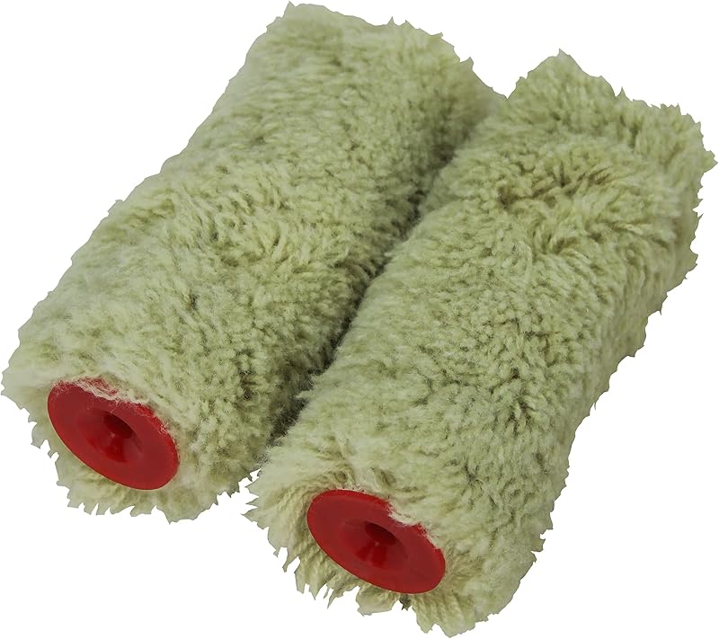 Faithfull FAIRMINI2MAS Masonry Mini Roller Refills 100mm Twin Pack