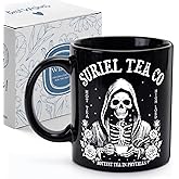 Palasarkaaa Suriel Tea Co Books Mugs, Acotar Gifts for Women Men, Book Club Gifts for Darkness Enthusiast Librarian Reader Writer Friends, 11 Oz Novelty Coffee Mug for Birthday Christmas
