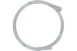 JOWLAWN 80 Roll Baling Wire 14 Gauge 14 Feet, Multi Purpose Galvanized Steel Bailing Wire Bulk Bundle Single Loop for Packaging Tie Cardboard Paper Textiles Plastic