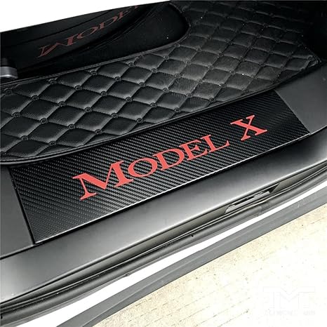 Amazoncom Baodiparts 4pcs Car Carbon Fiber Door Sill Scuff