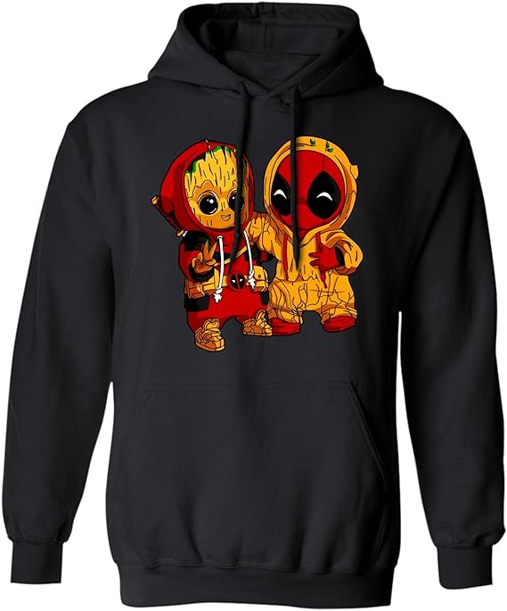 deadpool and groot hoodie