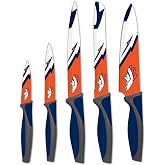 The Sports Vault NFL Denver Broncos 5-Piece Kitchen Knife Set