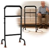 Couch Stand Assist for Elderly, Adjustable Height Mobility Support Aid | height 29.5"-38.7", 600 lb capacity, wide 17.5 inch iron base, portable support for chair, bed and post-surgery recovery