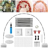 Kaucytue Balloon Arch Kit, 10Ft Width &amp; 9Ft Height Adjustable | Balloon Arch Stand with Base, Balloon Arch Frame for Birthday Party Decorations Wedding Baby Shower Photo Backdrop