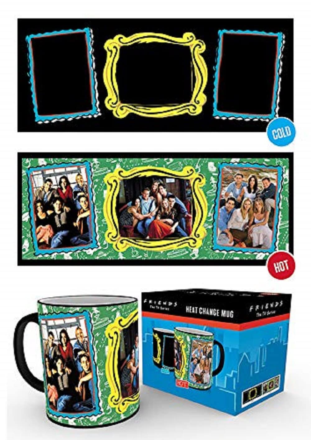 Friends Heat Changing Picture Frame Ceramic Coffee Mug