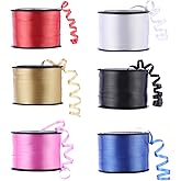 WWTIANFC 100 Yards Curling Ribbon-Balloon 6PCS Ribbon-Balloon String for Art&Craft Decor,Gift Wrapping,Ribbons and Bows for Christmas New Year Birthday Gifts Supplies