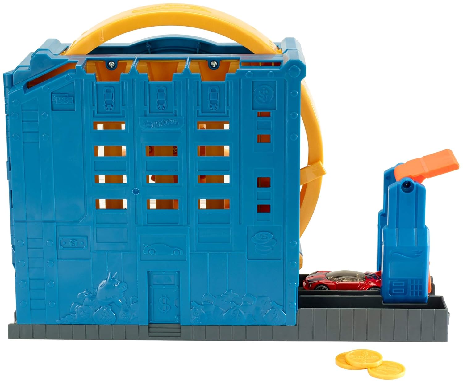 hot wheels city super spin dealership loop playset