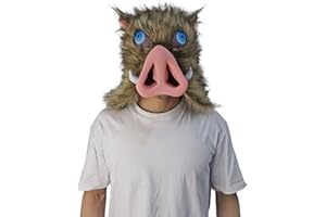 CosInStyle Anime Cosplay Plush Mask for Hashibira Inosuke