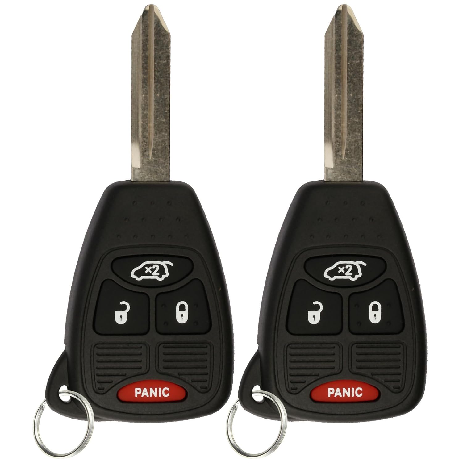 Amazon.com: KeylessOption Keyless Entry Remote Car Key Fob Replacement  Uncut Ignition Key for Jeep Liberty Pacifica M3N5WY72XX (Pack of 2):  Automotive
