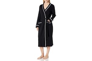 鶹 Essentials Womens Lightweight Waffle Full-Length Robe
