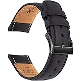SEURE Quick Release Watch Band,Top Genuine Leather Watch Straps 19mm 20mm 21mm 22mm 24mm for Men and Women
