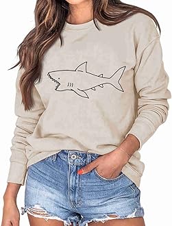 shark sweatshirt womens