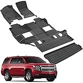 for Chevy Tahoe & GMC Yukon Floor Mats Denali | SLE | SLT(Not XL) 2015-2020,Car Mats for Tahoe & Yukon Bucket All Weather Floor Mats Cargo Liner Accessories