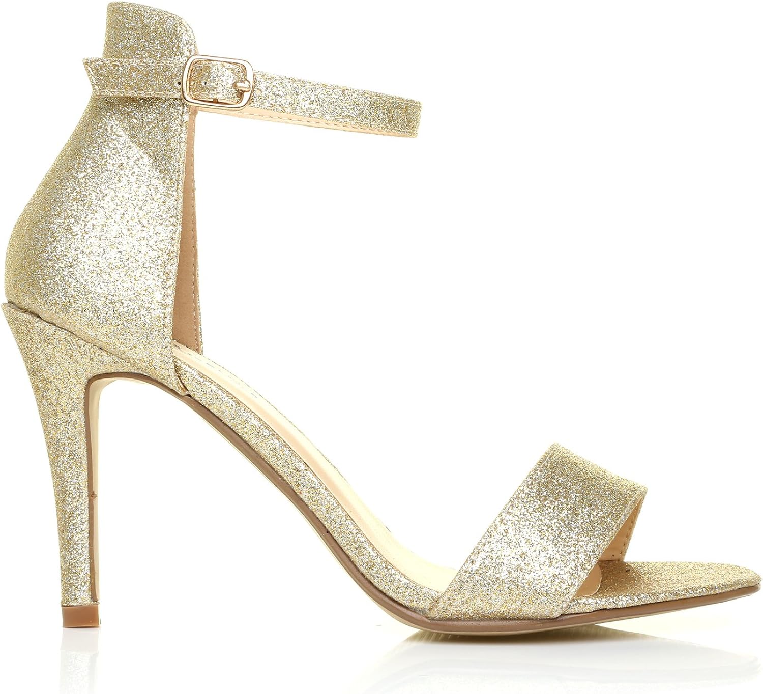 champagne gold heels closed toe
