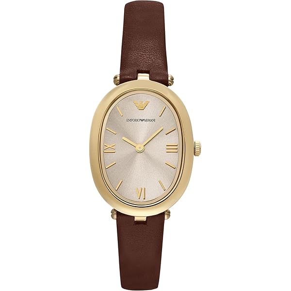 Amazon.com: Emporio Armani AR1957 Ladies Gianni T-Bar Yellow Gold