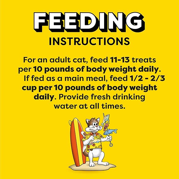 TEMPTATIONS MIXUPS CRUNCHY AND SOFT CAT TREATS SURFER’S DELIGHT FLAVOR, 16 OZ. TUB