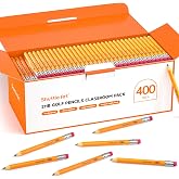 Shuttle Art 400 Pack Golf Pencils With Erasers, #2 HB Pencils Bulk, 3.5&rdquo; Mini Pencil, Pre-Sharpened Small Pencil for Kids Teachers Classroom Games, Back to School Supplies