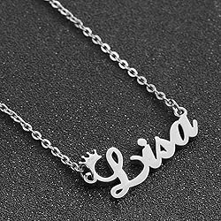 Custom Silver Name Necklace Personalized for