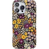 Casely iPhone 16 Pro Max Case | Falling for You | Plum Floral | Compatible with MagSafe | Classic Ultra Slim Design