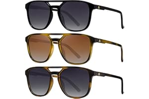 Arjien Polarized Aviator Sunglasses for Women Men 2026 UV Protection Mens Womens Sunglasses 70s Retro Trendy Square Aviators