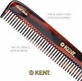 Kent Handmade Medium Coarse Toothed Dressing Hair Comb 19cm Cellulose Acetate view 5