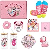 EHZYP Axolotl Gifts 8 Year Old Girl Gifts, 8pcs Creative birthday gifts 8th Birthday Decorations Gift for Axolotls Lovers Daughter Granddaughter Niece(Pink, 8th)