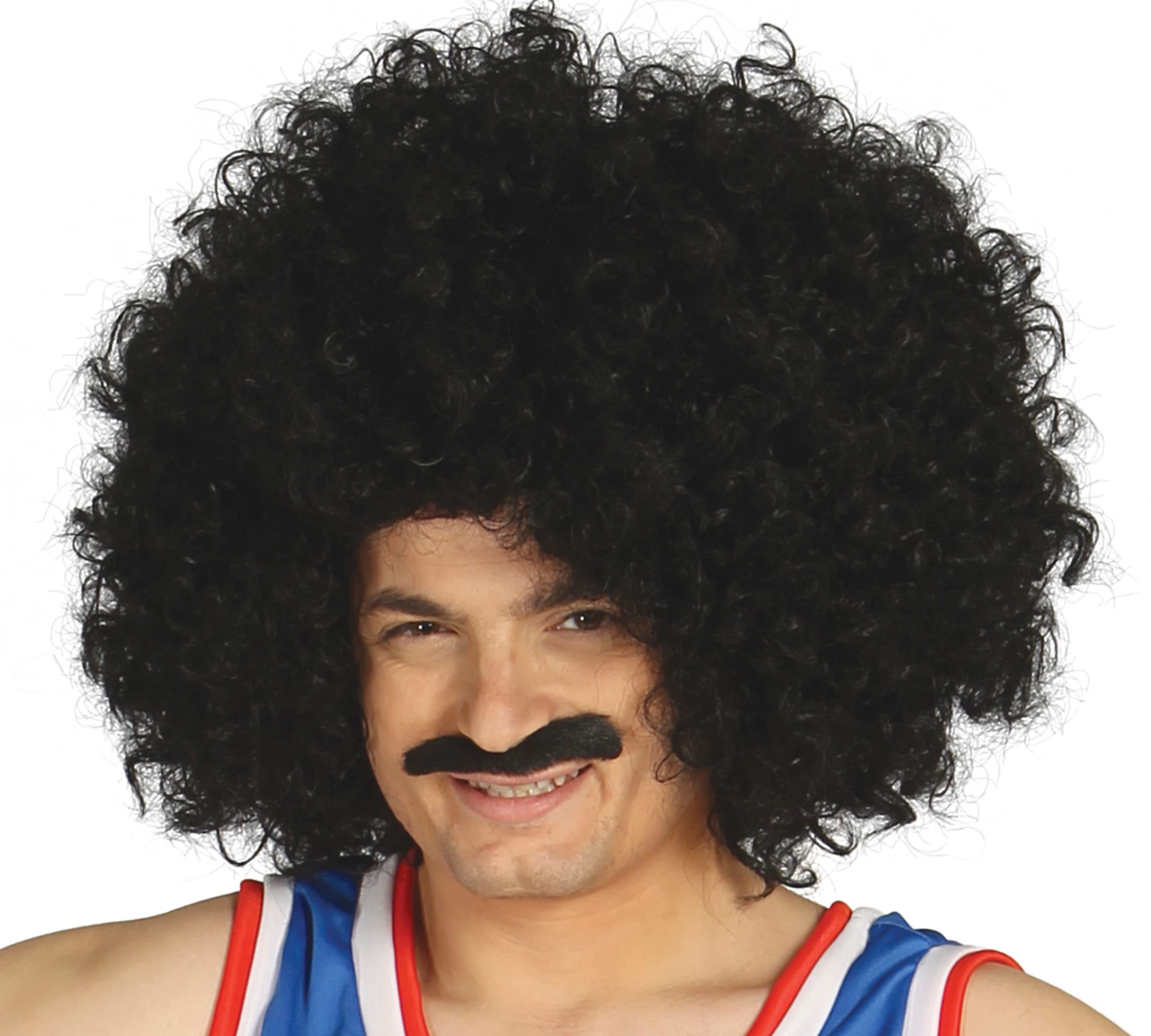 Guirca Fiestas GUI4630 – Super Giant Black Curly Wig (Box Containe