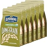 Lundberg Family Farms - Organic Brown Long Grain Rice, Subtle Flavor, Remains Separate When Cooked, 100% Whole Grain, High Fi