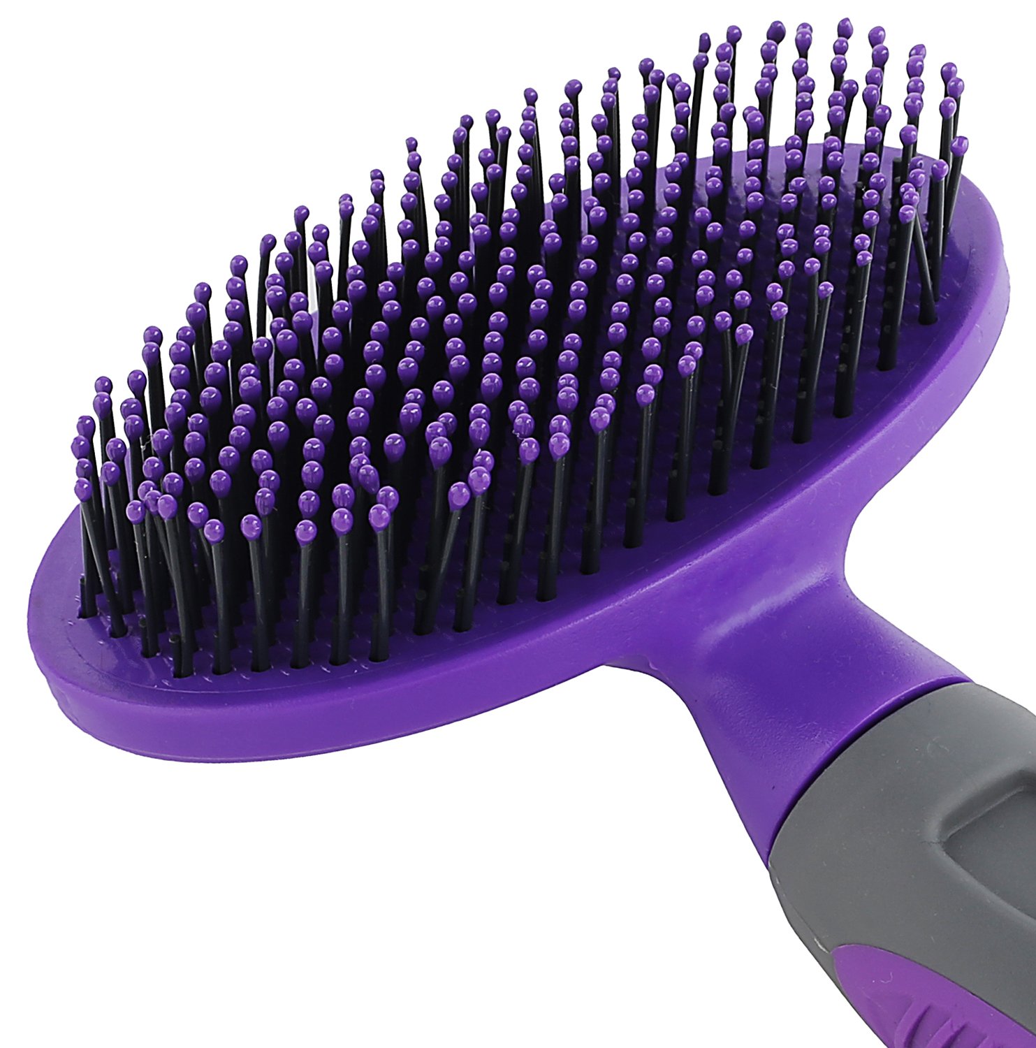 Soft Pet Brush by Hertzko - For Dogs and Cats – for Detangling and Removing Loose Undercoat or Shed Fur for large and small animals – Ideal for Everyday Brushing Long and Short Hair for Sensitive Skin: Beauty