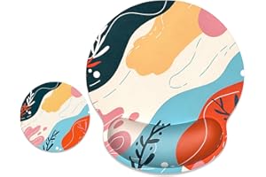 ITNRSIIET Ergonomic Mouse Pad with Wrist Support, Mouse Pad with Wrist Rest and Coaster Set, Office Supplies Non-Slip Mouse P