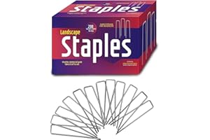 ASHMANONLINE Ashman 200 Pack Galvanized Garden Stakes Landscape Staples and Fence Stake Sod Staples - Heavy Duty & Anti Rust Zinc Coated.