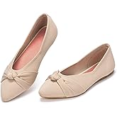 Frank Mully Womens Flat Shoes Classic Pointed Toe Flats Knitted Dress Shoes Soft Flats for Woman Comfortable Dressy