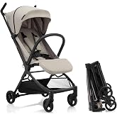 Gromast Travel Stroller for Airplane, Ultra Compact &amp; Lightweight &ndash; Only 9.9 lbs, Portable Infant Toddler Baby Stroller, w/UPF 50+ Canopy - Khaki