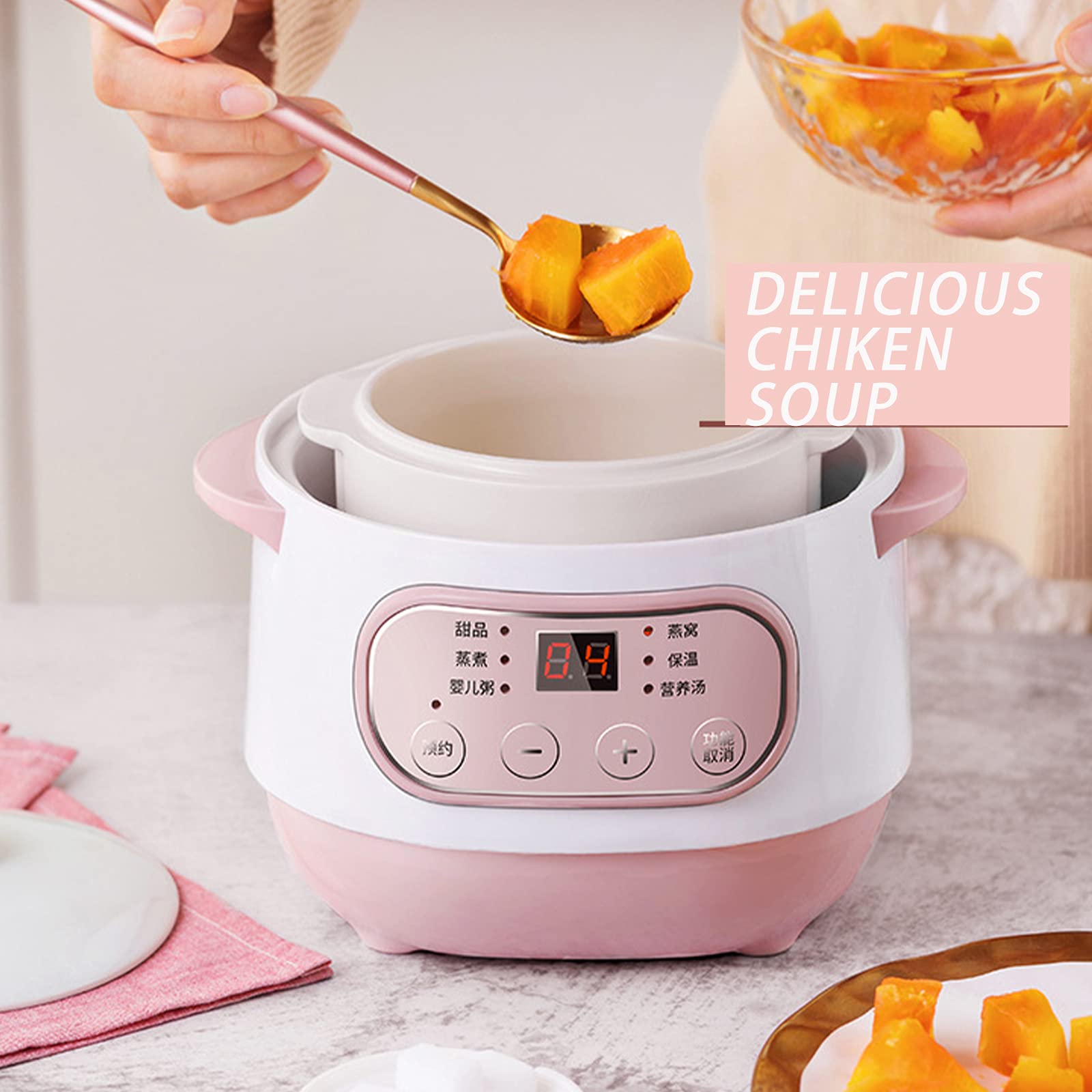 Smart Small Electric Stewing Pan Appointment Timing Sputum Stewed Automatic Mini Boiled Porridge Soup Pot Electric Stew